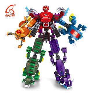 Đồ chơi lắp ráp KEYIXING Ausini TitanForm Heroes - Robot và Khủng long 25912