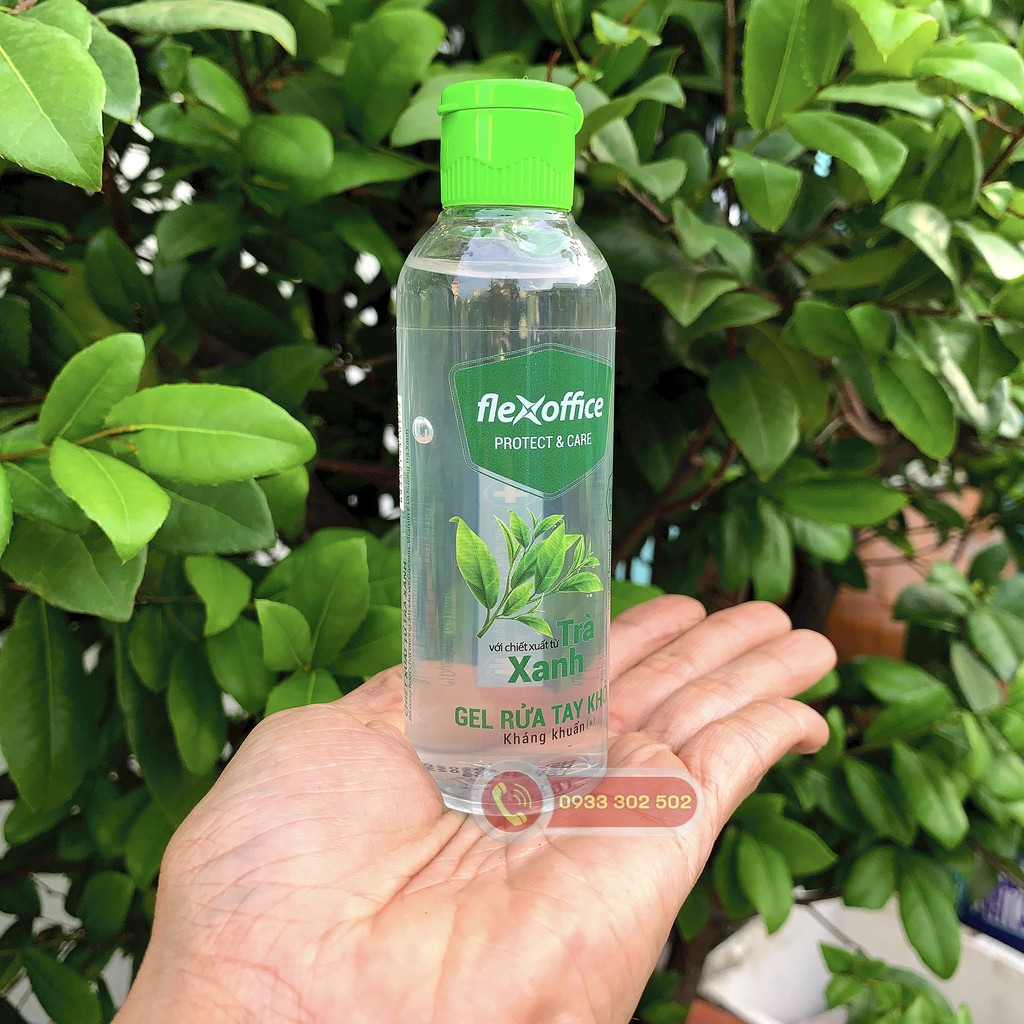 [Chính hãng] Gel rửa tay khô kháng khuẩn Thiên Long - Hương Trà Xanh Flexoffice FO-HG002
