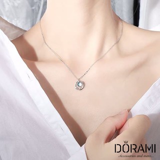 Dây chuyền bạc, dây chuyền nữ, dây chuyền bạc nữ, dây chuyền mặt trăng xanh dương