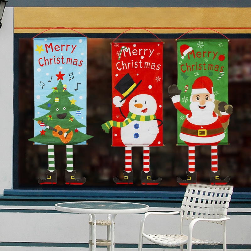 Tấm vải treo trang trí giáng sinh 115*40cm