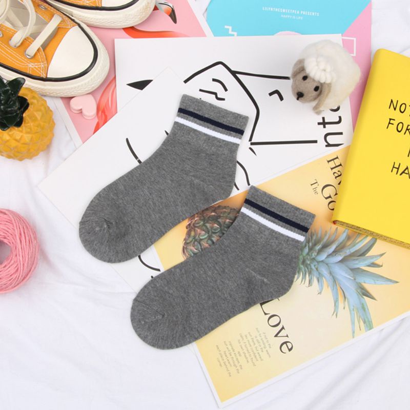 XIXI Set 5 Đôi Tất Cotton Mềm Mại Cổ Thấp Màu Dạ Quang Phong Cách Thể Thao Dành Cho Người Lớn