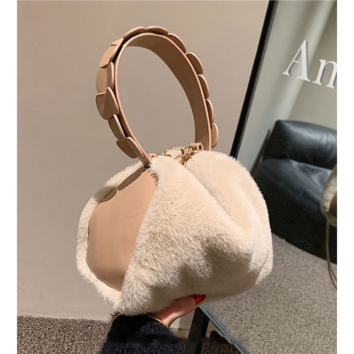 Túi Xách Đeo Vai Phủ Lông Thời Trang Thu Đông Cao Cấp Dành Cho Nữ ZN4H