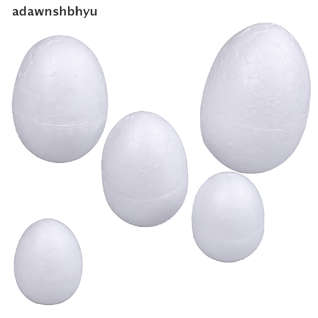 Bộ 10 quả trứng Phục sinh bằng xốp 3 / 4 / 5 / 6 / 7cm tự trang trí thủ công