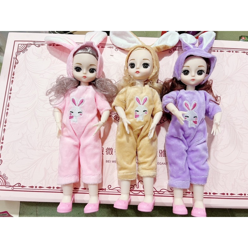Búp bên đầm thỏ 30cm có khớp