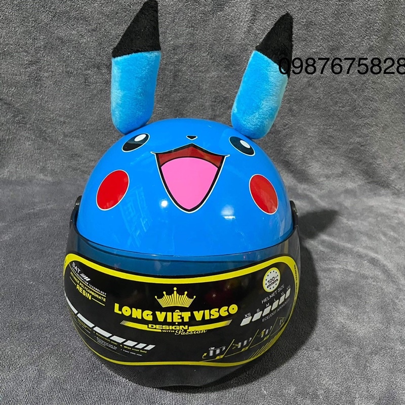 [ Giá Sỉ] rllllNón bảo hiểm {picachu em bé} cao cấp