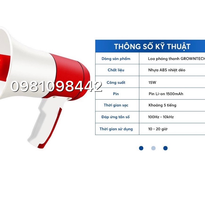 Loa phóng thanh (loa phát thanh)cầm tay mini Megaphone