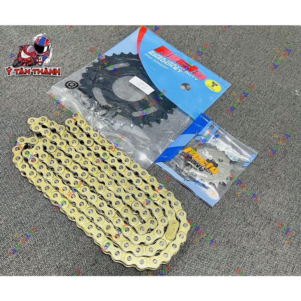 nhông sên đĩa recto xe axelo MS 204