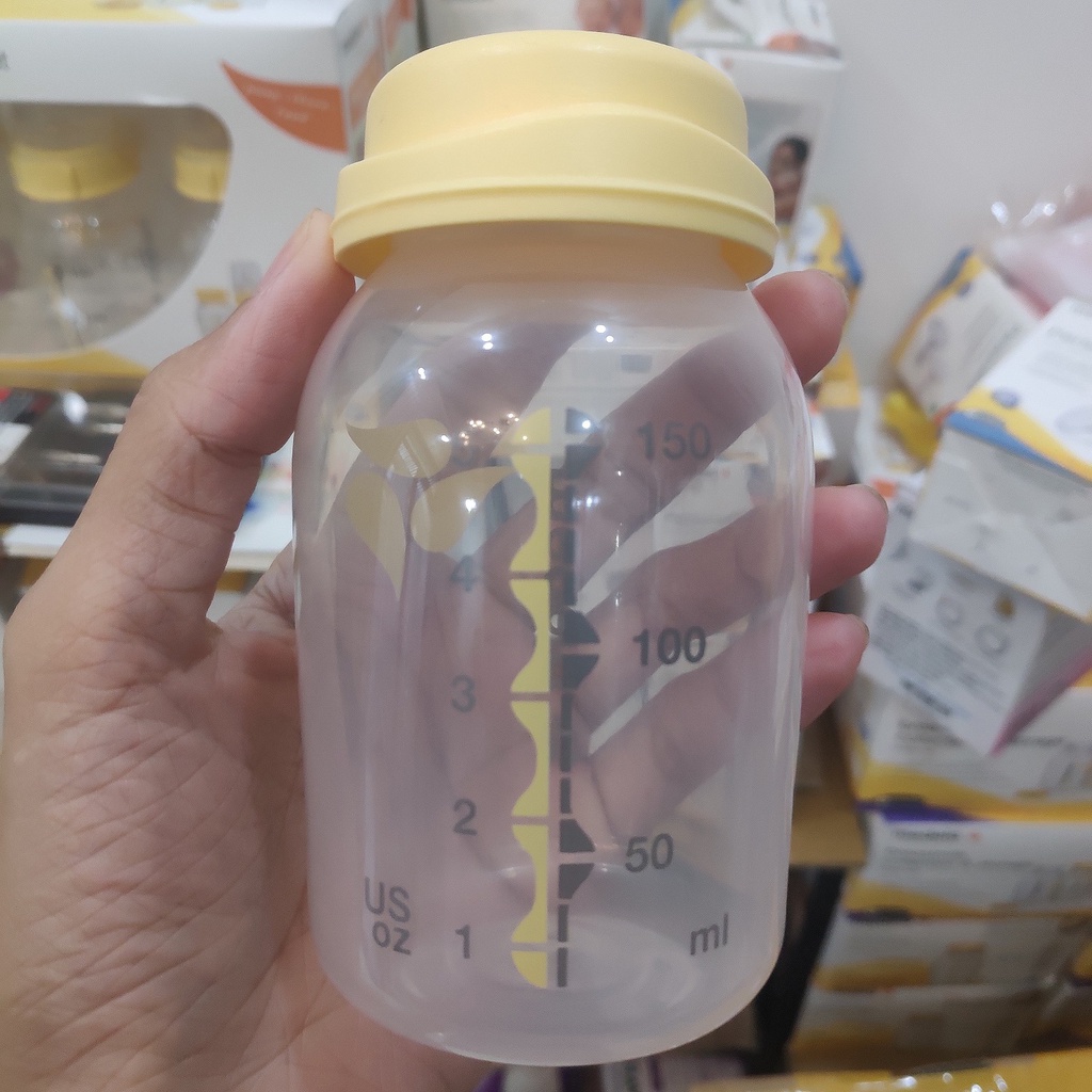 Bình trữ sữa Medela 150ml - 250ml logo in màu