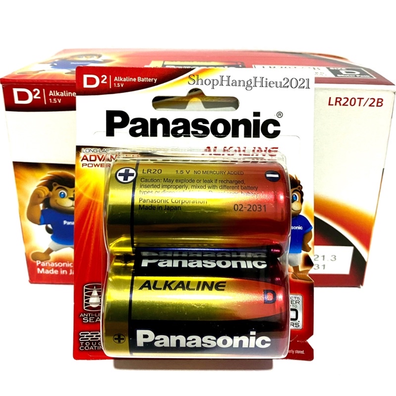 Pin Đại Panasonic Alkaline LR20T/2B Siêu Bền Hàng Chính Hãng Made in Japan