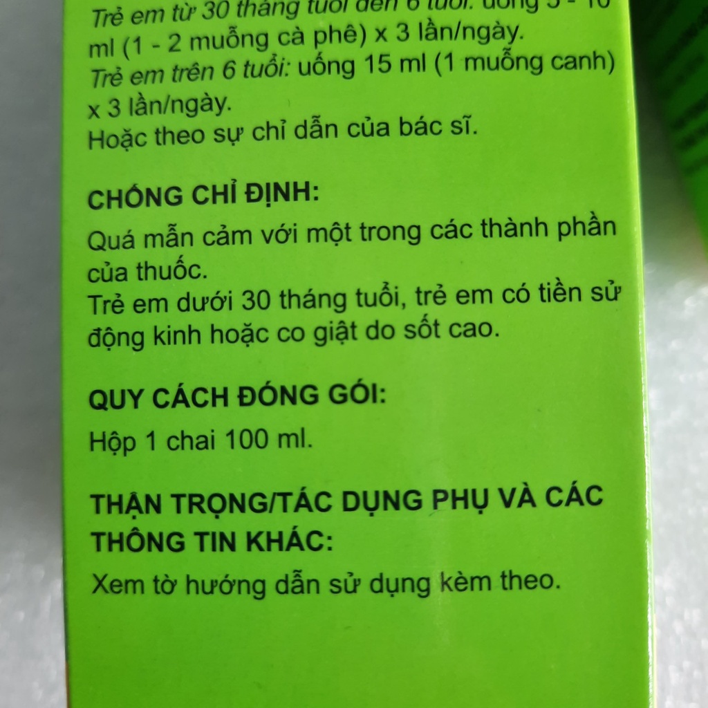 (Chính Hãng) Siro ho Eugica, Siro ho thảo dược, viêm họng, viêm phế quản chai 100ml