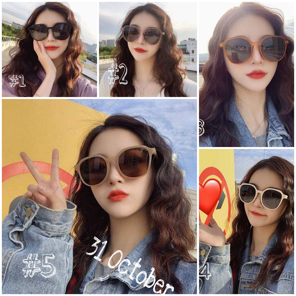 Kính nữ râm phong cách ulzzang 208 các màu