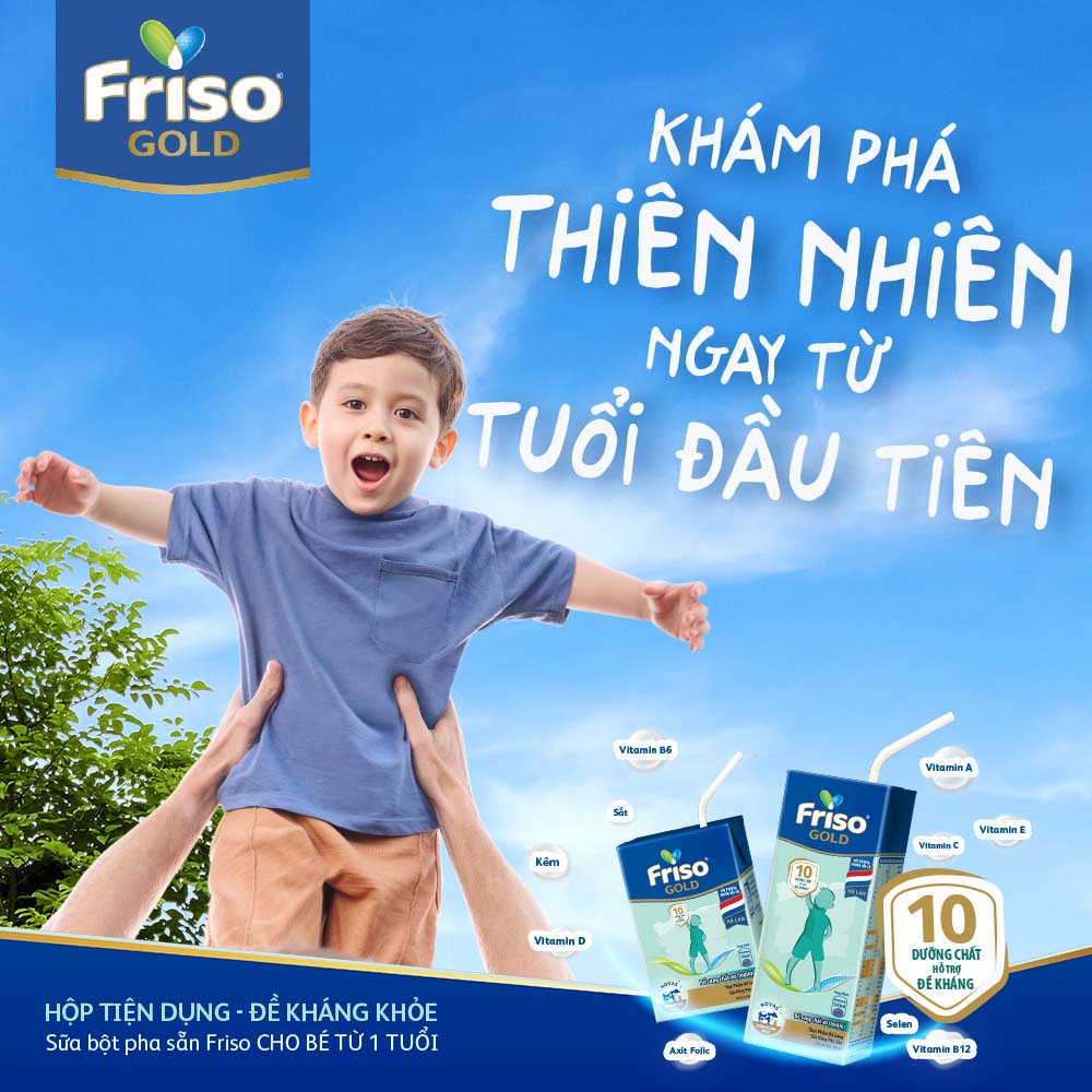 Thùng 48 hộp Sữa uống dinh dưỡng Friso Gold (180ml/hộp)