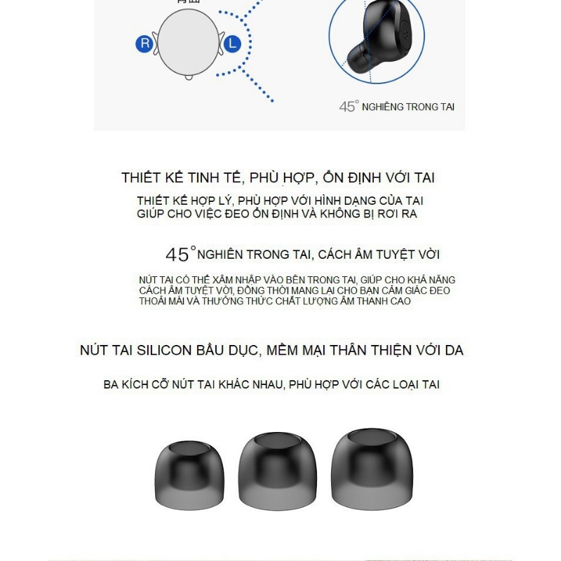 Tai Nghe Bluetooth S11 TWS Không Dây Cao Cấp Âm Thanh Vòm 8D Pin 4800mah Chống Nước IPX5 Dùng Cho IOS Android