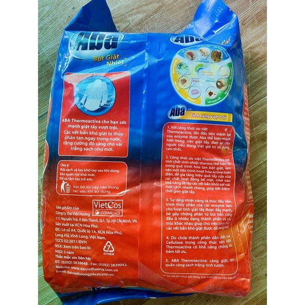 Bột giặt nhiệt Aba - 4.3kg 800gr trắng sáng tinh tươm quần áo