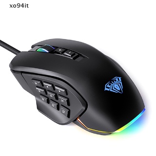 xit Ultra-Lightweight wired Gaming Mouse Air Optical Sensor 14 Programmable Buttons n
