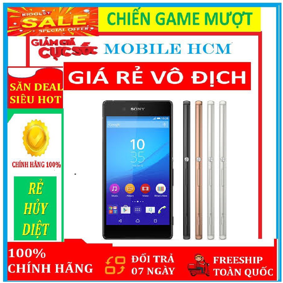 Điện Thoại Sony Xperia Z4 Ram 3G/32G Mới Chơi Game Mượt, Dung Lượng Pin 2390 mAh, Độ Phân Giải Full HD (1080x1920) Sắc N