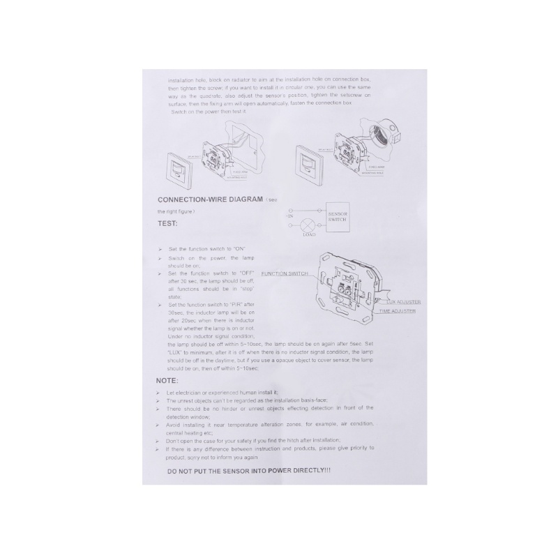 Công Tắc Đèn Cảm Biến Chuyển Động Hồng Ngoại AC 110V-240V