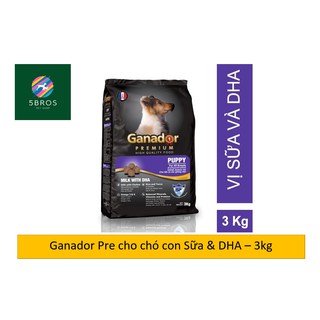 [Quận 5] - [3kg]Ganador Premium Puppy 3kg - thức ăn hạt cho chó con vị Sữa & DHA