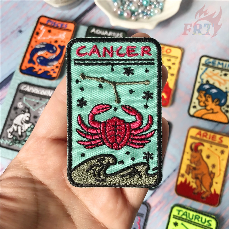 1 Miếng Vá Trang Trí Hình Tròn Kiểu Dáng Chòm Sao 03x7.8cm