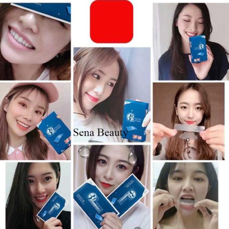 Miếng dán trắng răng 3D 5D White Teeth Whitening Strips Cao Cấp HUBEAUTY