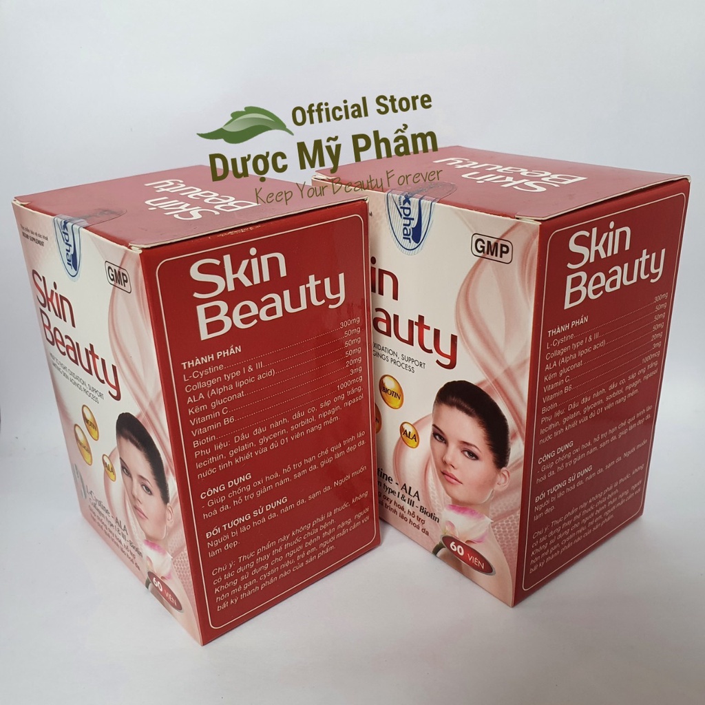 Skin Beauty giúp giảm nám đẹp da, chống lão hóa - L-cystine, ALA