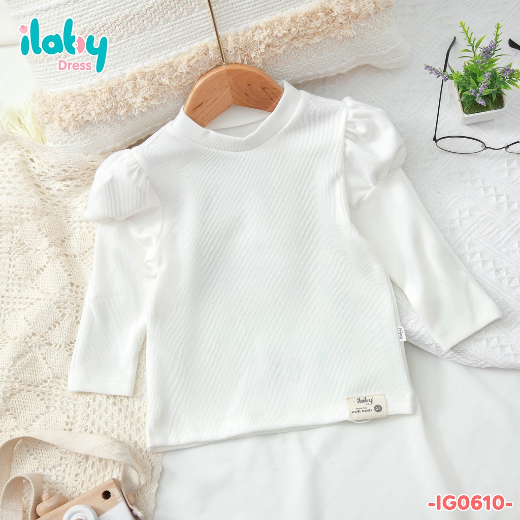 Áo cho bé gái ILABY tay áo cách điệu [IG0610] – ILABY >>> top1shop >>> shopee.vn