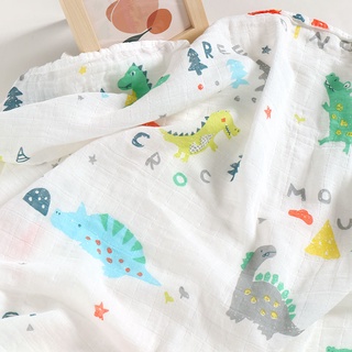 Chăn quấn em bé bằng cotton sợi tre hai lớp chống sốc