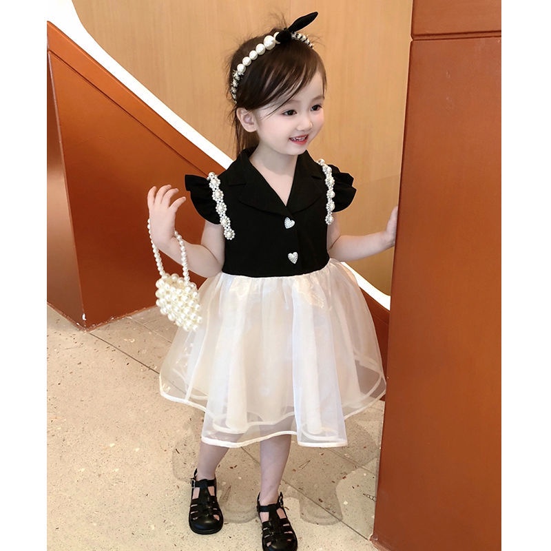 Đầm Công Chúa Phồng Xinh Xắn Thời Trang Kiểu Pháp Cho Bé Gái