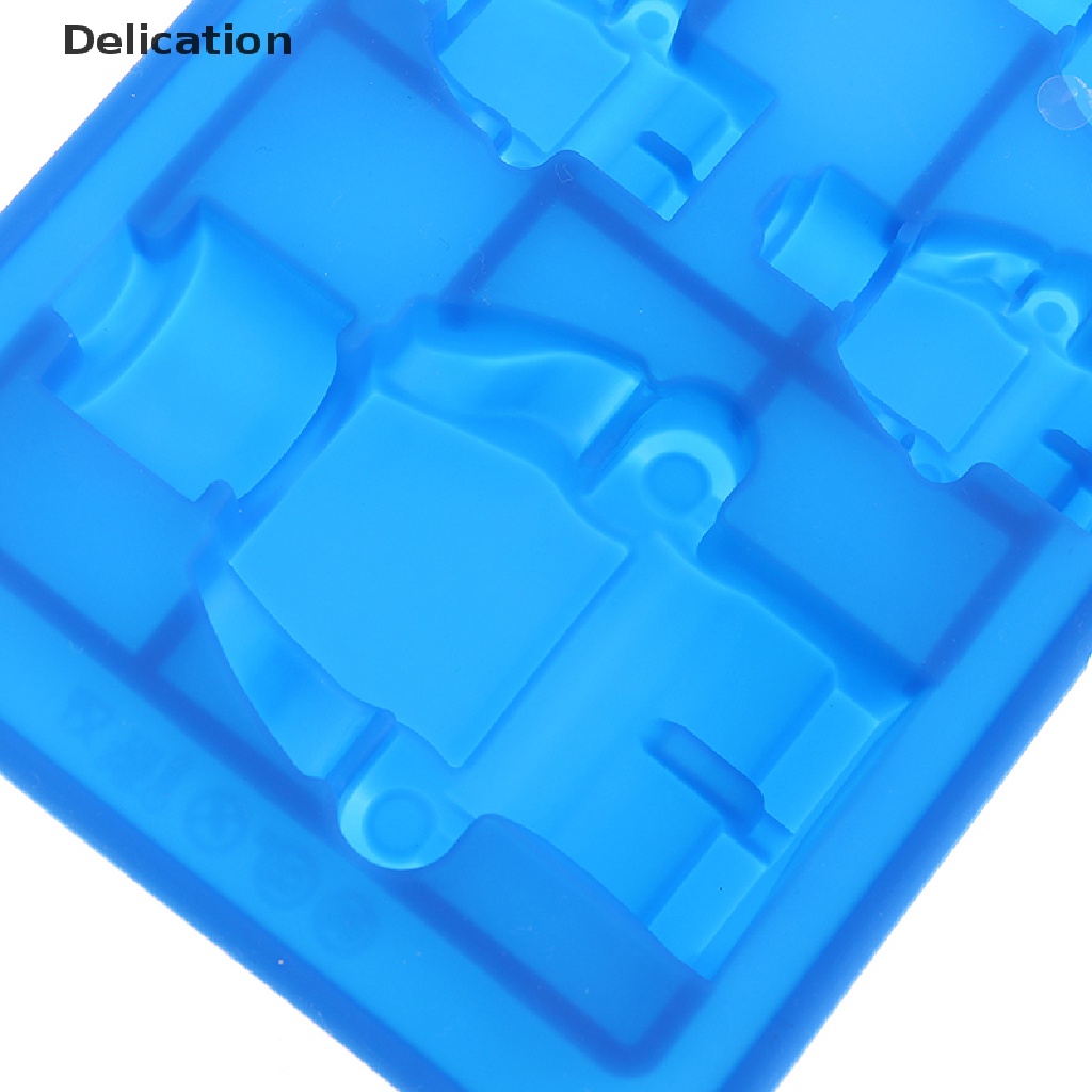 Khuôn silicone làm bánh thiết kế hình người máy 3D độc đáo dễ thương