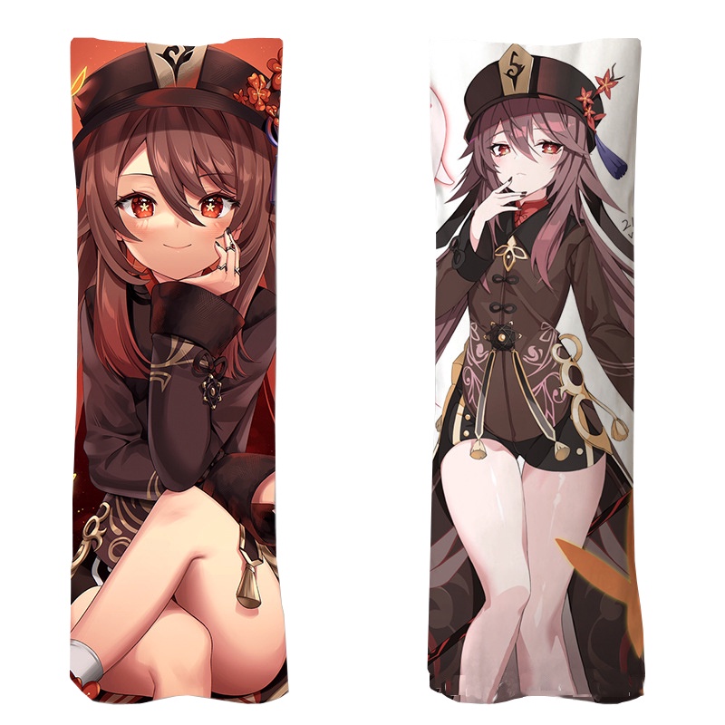 Vỏ Gối Hai Mặt In Hình Nhân Vật Game Genshin Impact Hutao Dakimakura Huging