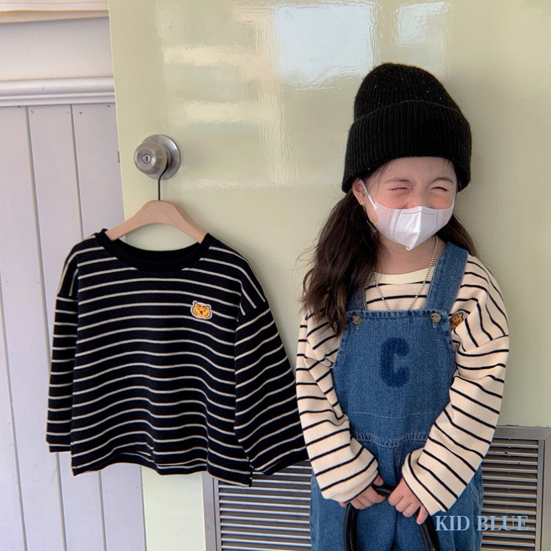 Quần Yếm Denim Dáng Rộng Thời Trang Mùa Thu Phong Cách Hàn Quốc Cho Bé Gái