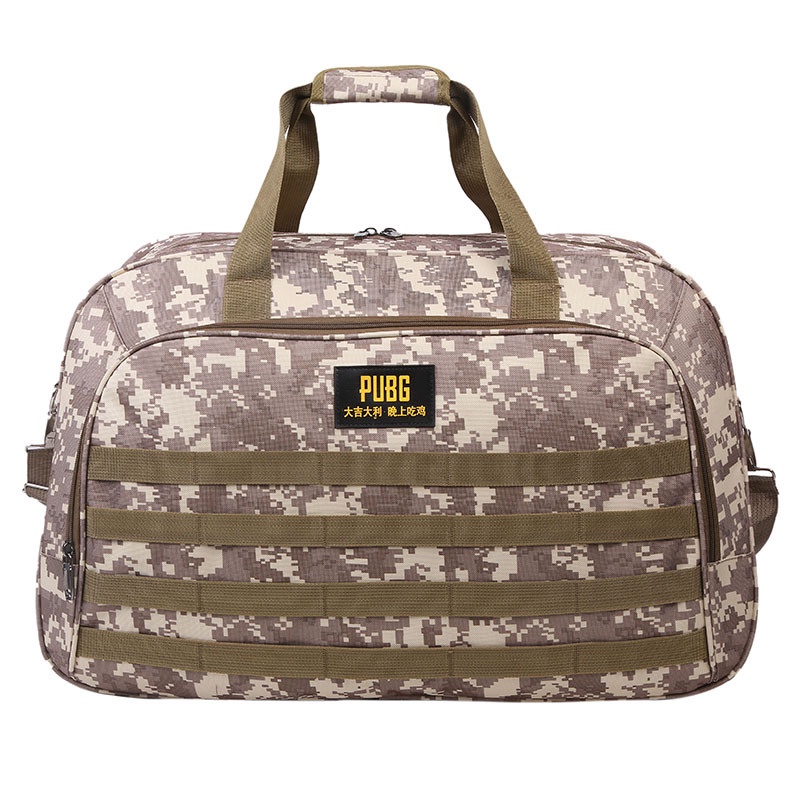 Túi du lịch đeo một bên vai họa tiết rằn ri di động có thể gập gọn cho nam và nữ