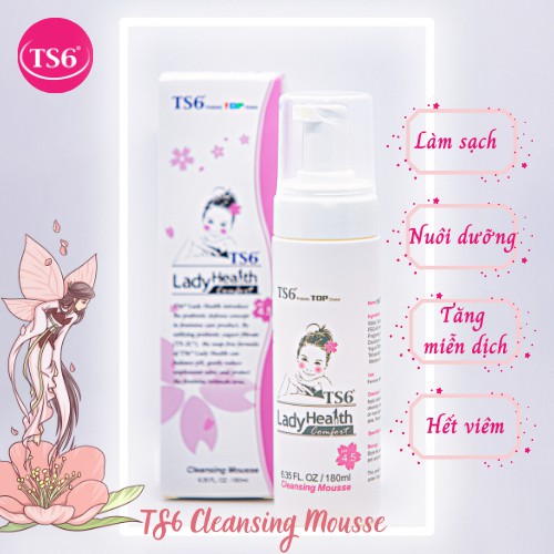 [Set 2 dưỡng hồng đa năng] Dung dịch vệ sinh cao cấp TS6 180ml + Serum dưỡng hồng TS6