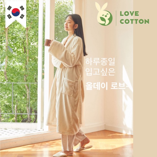 Áo Choàng Tắm, Áo Choàng Ngủ Bông Hàn Quốc Cao Cấp Dùng Trong Khách Sạn, Nhà Nghỉ, Spa, Đi Biển, Đi Ngủ