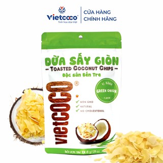 Dừa sấy giòn Vietcoco vị hành túi 45g