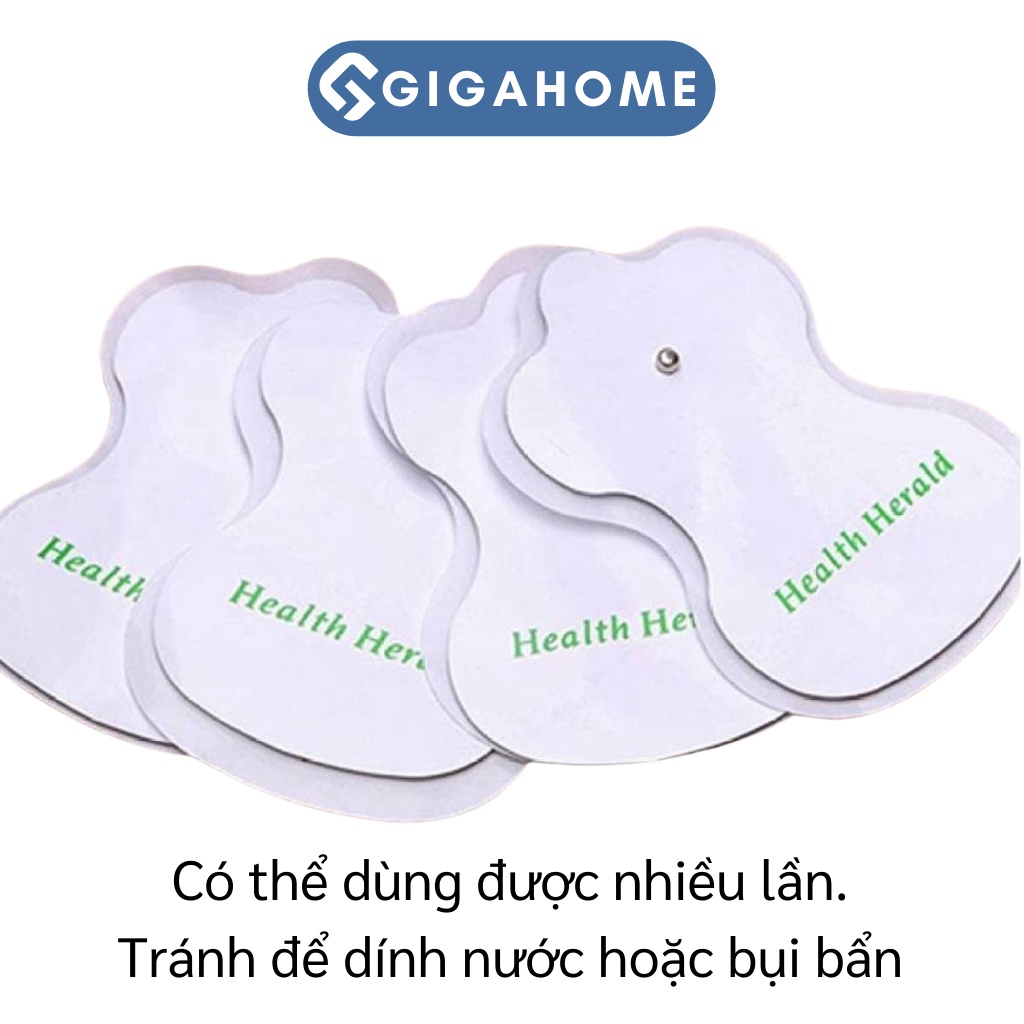 Bộ 4 Miếng Dán Dùng Cho Máy Massage Trị Liệu GIGAHOME Dán Xung Điện 2816