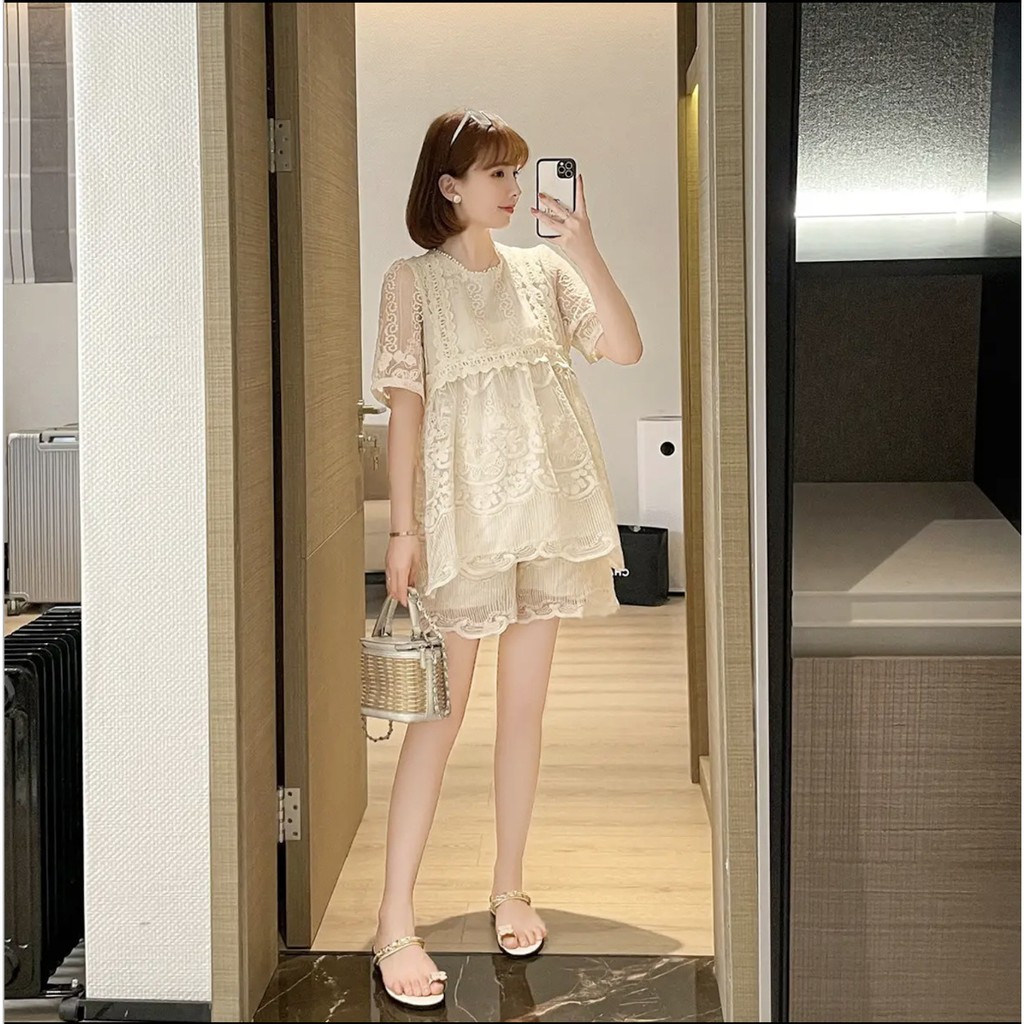 Set Áo Quần Bầu Bộ Bầu Xinh SAQ154