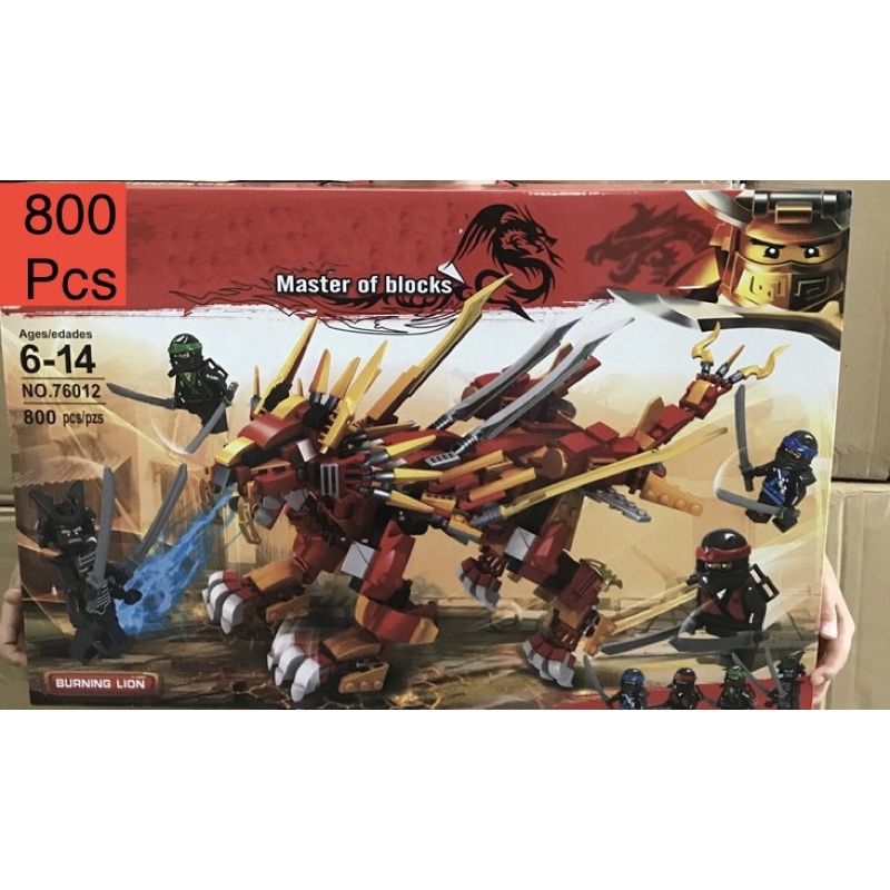 Lego con trai Ninjasn rồng phun lửa 431 miếng ghép