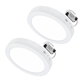 Combo 2 Đèn LED ốp trần 18W tròn nổi sáng trắng hoặc vàng