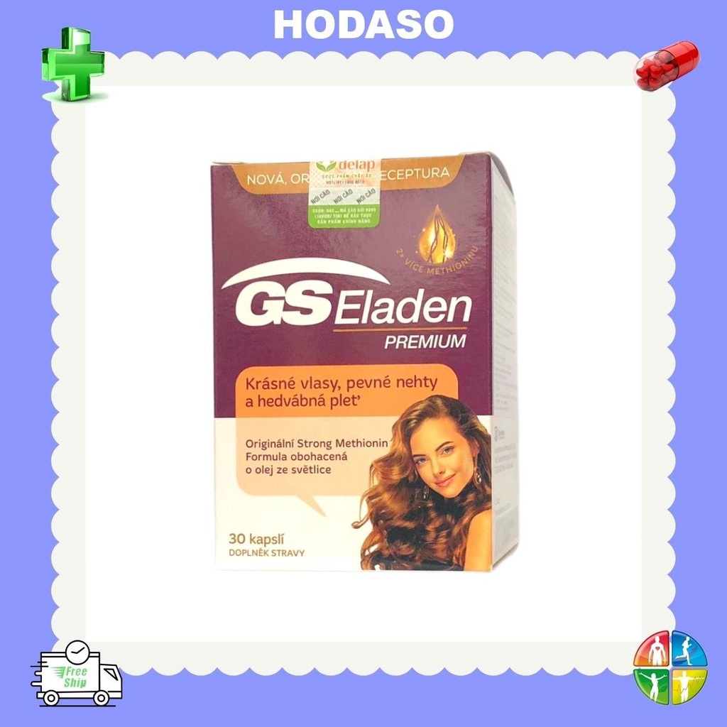 GS Eladen Viên uống Vitamin Bổ sung Vitamin Khoáng chất Giúp Dưỡng tóc Đẹp da Tóc chắc khỏe