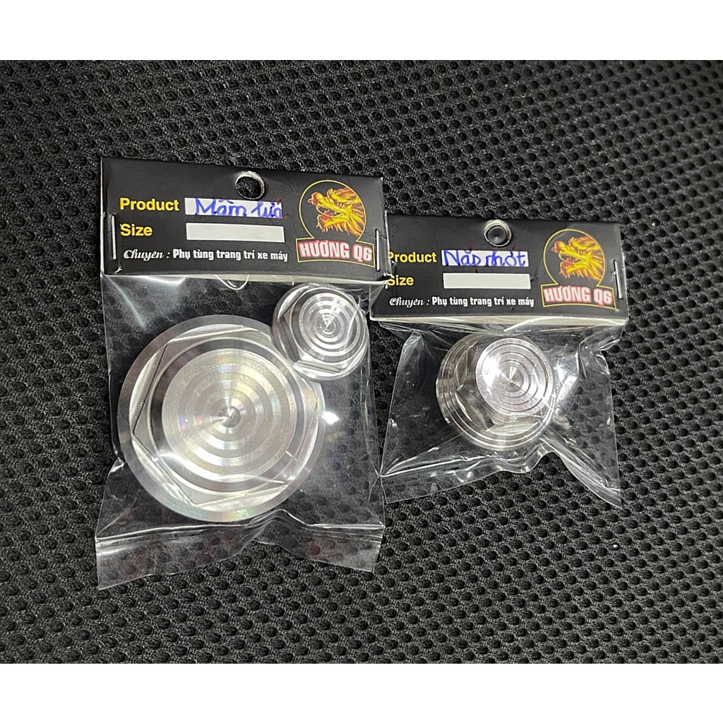 Set Mâm Lửa + Nắp Nhớt Salaya Inox 304 Cho Các Dòng Xe Honda