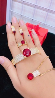 Bộ trang sức nữ cao cấp đồng non