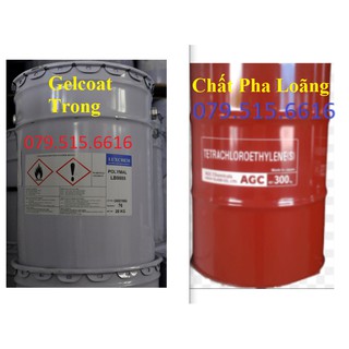 Gelcoat - chất phủ bóng bề mặt 1kg + chất pha loãng + chất đóng rắn
