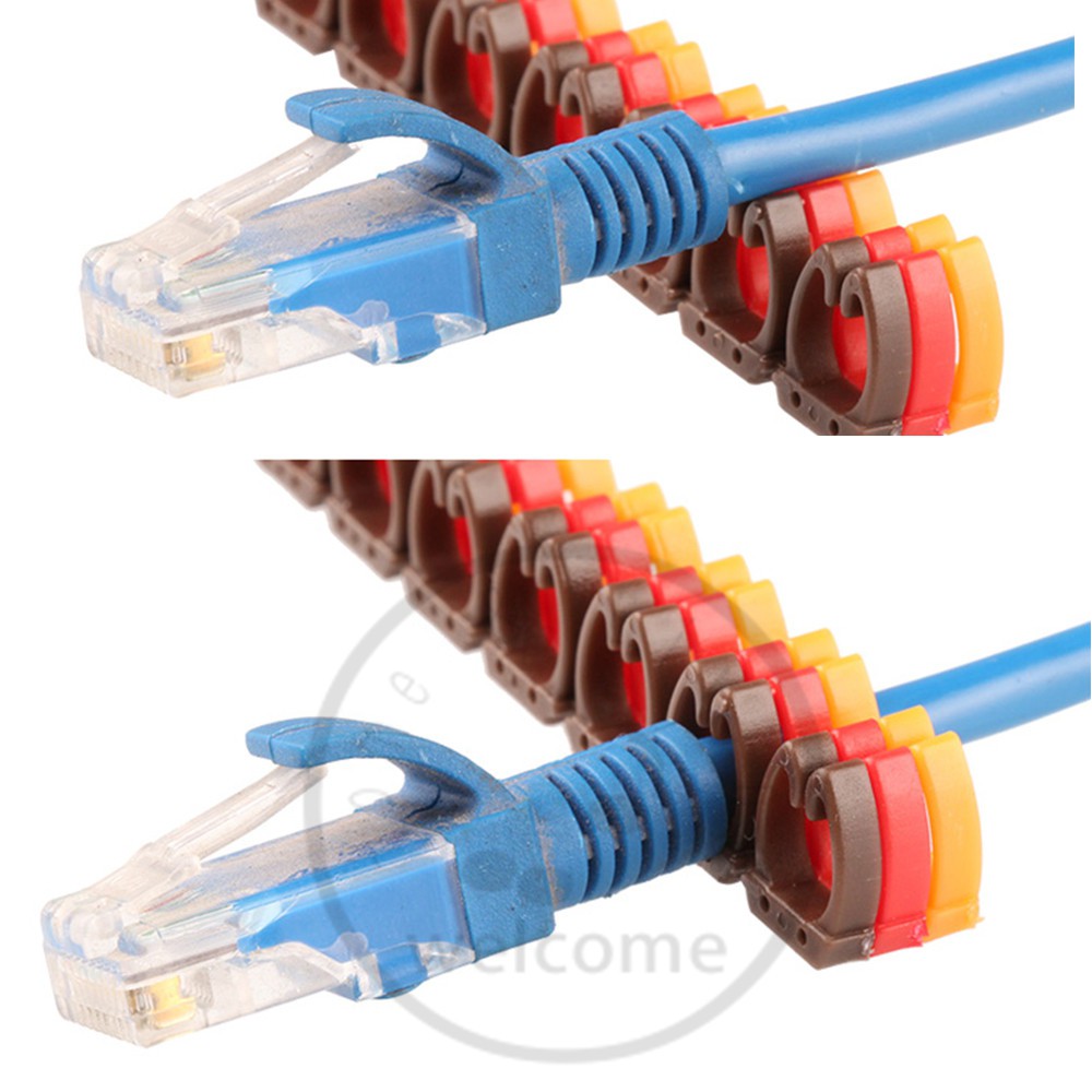 Dây Đánh Dấu Thẻ Nhãn Cáp Mạng Cho Cat5e Cat6 Loại Nhiều Màu Số Chữ Tiddy Đánh Dấu Dây Tay 2-10mm Người Tổ Chức