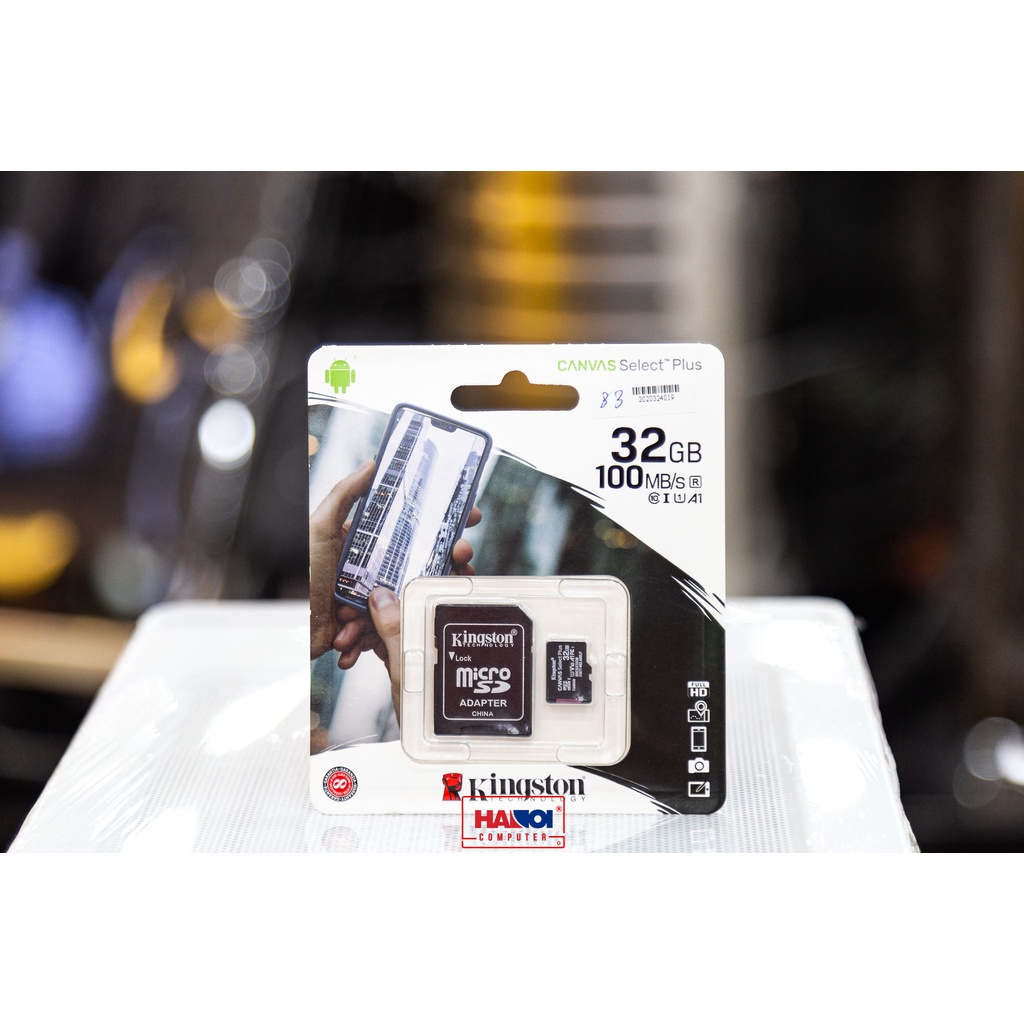 Thẻ nhớ 32G 64G 128G Kingston Micro-SD chuyên dụng cho camera giám sát, camera hành trình, điện thoại chính hãng