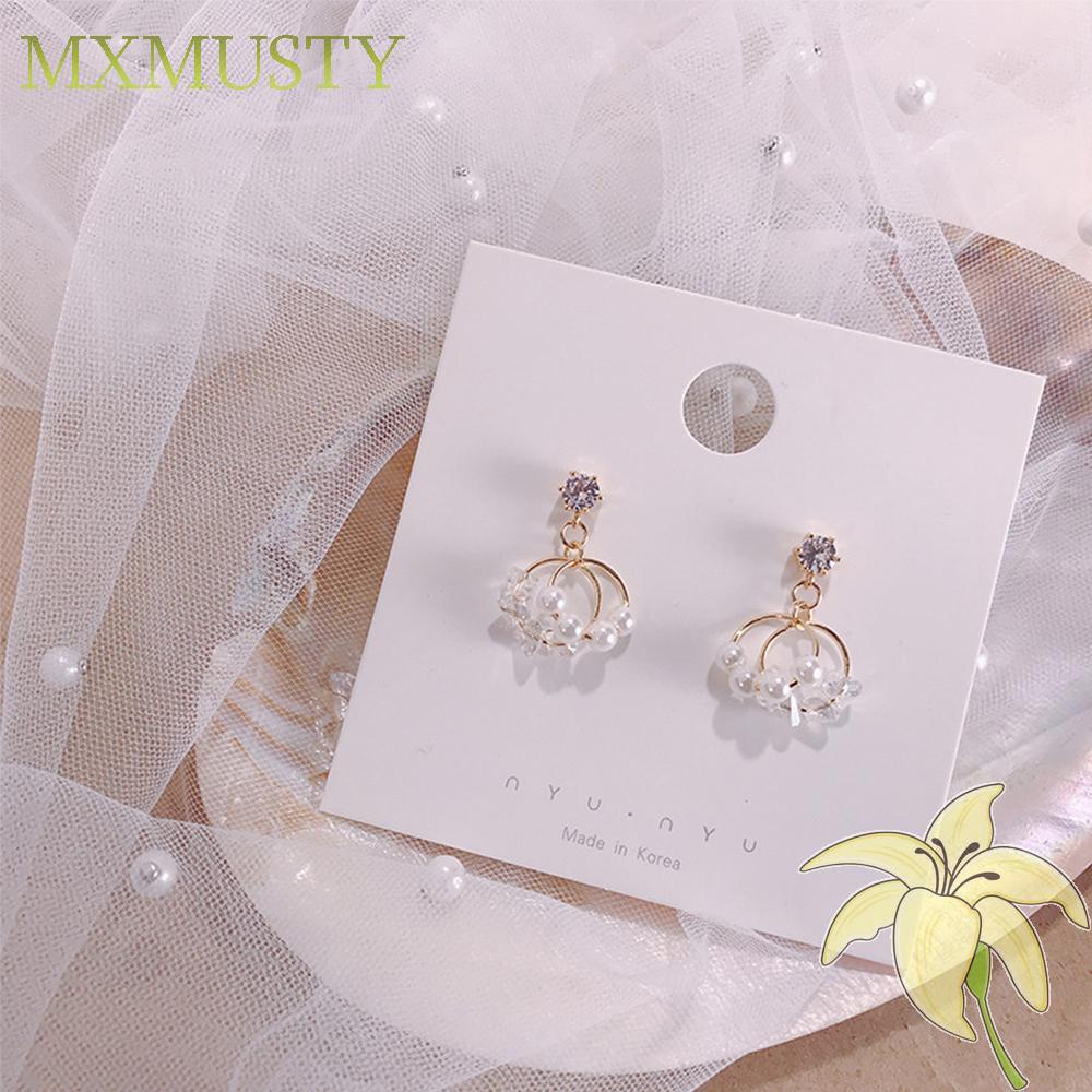 Bông Tai Đính Ngọc Trai Giả Thời Trang S925 Cho Nữ