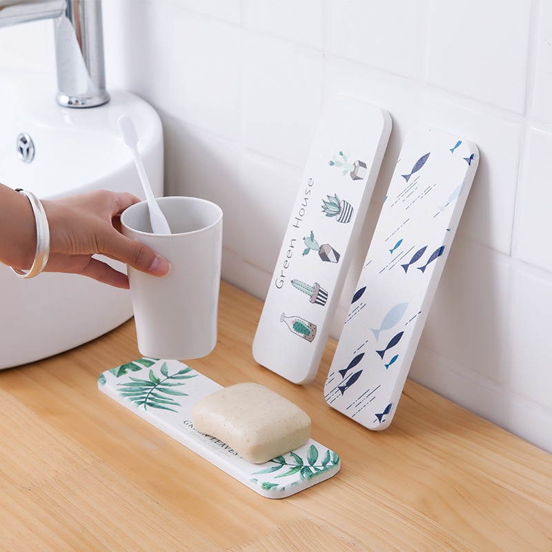 Miếng lót ly/xà phòng chống trượt chuyên dụng cho phòng tắm