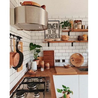  Decal dán tường dán bếp khổ lớn 1mx60cm chống thấm chống nhiệt hình chữ nhật - HN Decor 