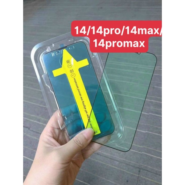 Kính cường lực + kèm khung tự động dán cho iphone 14 pro max , 14 pro , 14 max , 14
