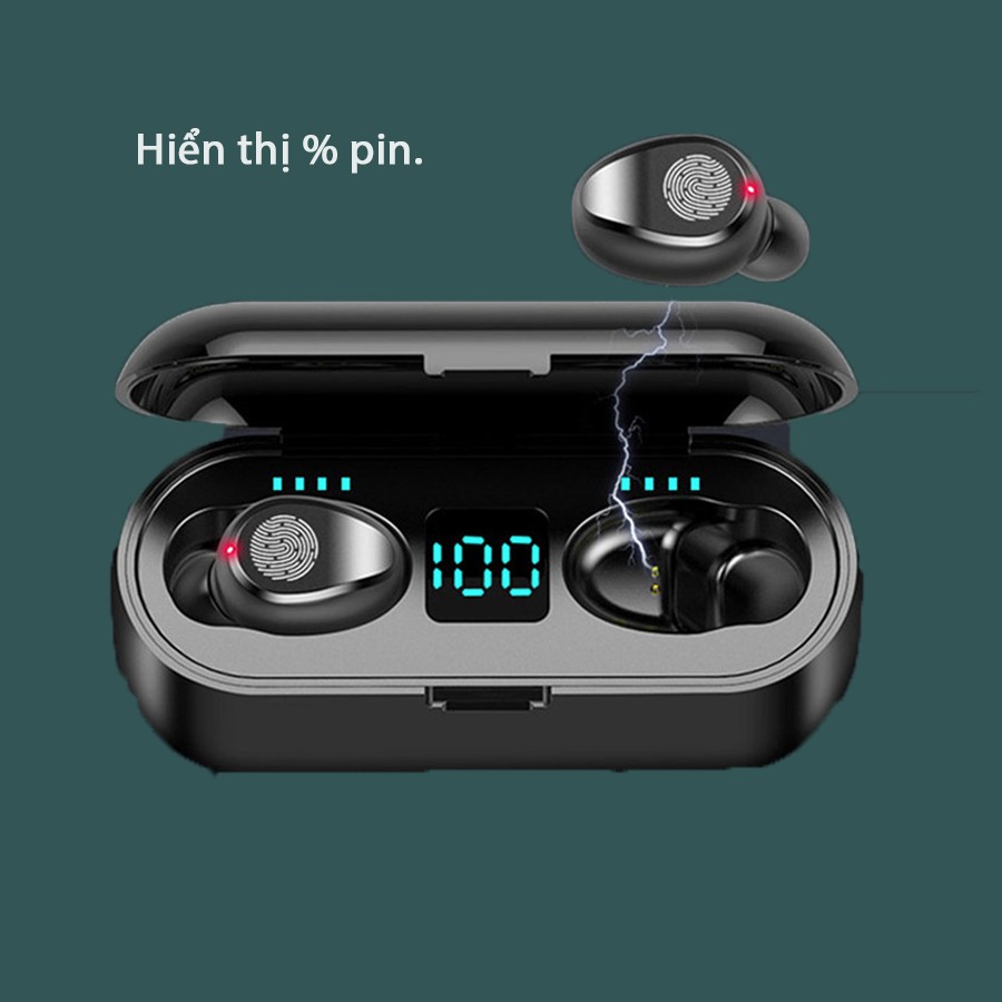 Siêu Phẩm TAI NGHE TRUE WIRELESS AMOI F9 | BẢN QUỐC TẾ | NÚT CẢM ỨNG | BLUETOOTH 5.0 | PIN 280 GIỜ | SẠC DỰ PHÒNG 2020
